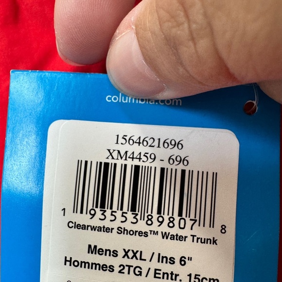 Columbia PFG Backcast III Water Shorts Red - Picture 10 of 14